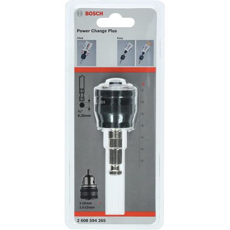 Bosch Professional 1x Power Change Plus Adapter (Bussola Esagonale da 7/16“, Ø 11 mm, Accessorio per Sega a Tazza)