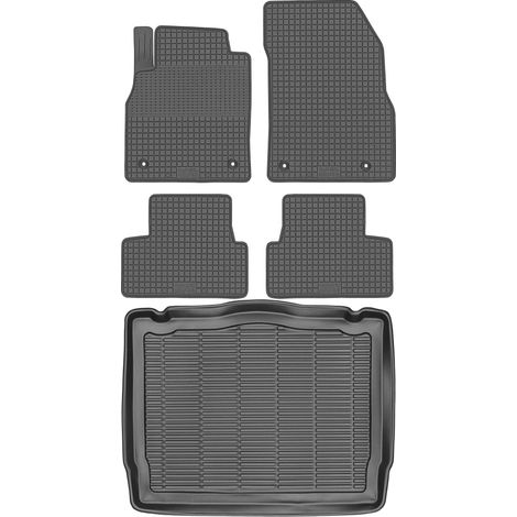 Juego de alfombrillas de goma para coche y maletero para Opel Astra IV J Hatchback (2009-2015).