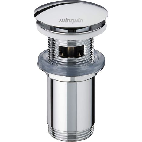 Wirquin 3072339 - Scarico per lavabo con troppopieno, cromato (1/5)