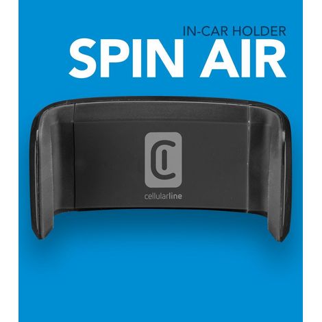 Cellularline Spin Air Supporto Smartphone Nero (1/2)