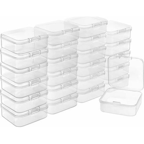 Small Plastic Storage Boxes, Storage Boxes, 10PCS Small Items Storage Box, Small Storage Boxes, Transparent Plastic Box, Plastic Box, Multi-Purpose Storage Box (1/5)