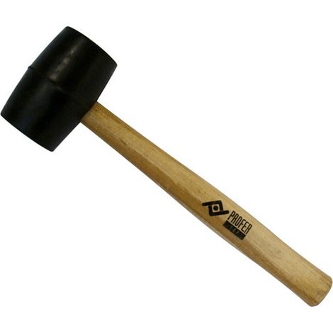 MAZZA GOMMA CON MANICO IN LEGNO - 750 G