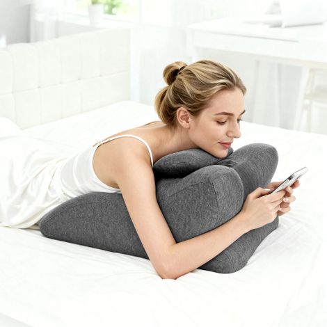 Cuscino ergonomico a cuneo in memory foam per dormire, alleviare il bruciore di stomaco e il reflusso gastroesofageo – Cuscino di supporto rialzato per il mal di schiena, il recupero post-operatorio e (1/5)