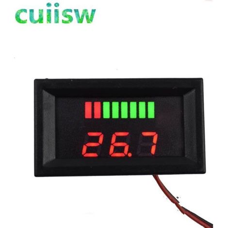 12V-60V - Indicateur Led, Testeur De Capacité De Batterie Au Plomb, Voltmètre, Protection Contre Les Inversio (1/3)