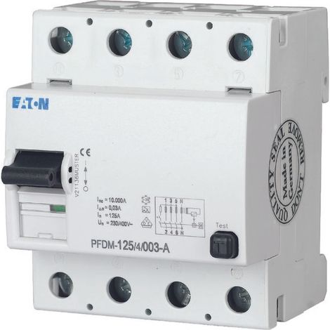 Eaton Interruptor Diferencial AC 100A 4 polos