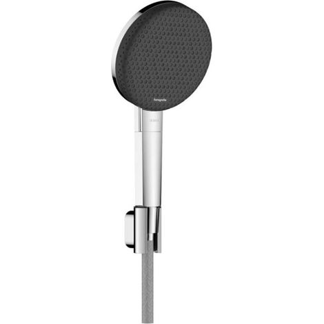 Hansgrohe Raindance Alive Select S - Conjunto de ducha con cabezal, soporte y manguera, 3 tipos de chorro, EcoSmart, blanco mate 24611000 (1/3)