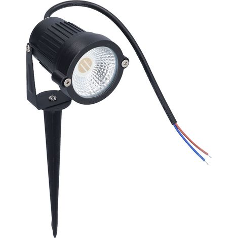 Projecteur LED 6W RGB étanche pour pelouse et jardin, rond, à encastrer, prise de terre, 110V (1/5)