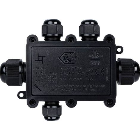 Boîte de connexion étanche M20 - 5P - IP68 - 0.5-2.5mm² -