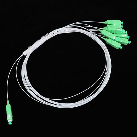 1 x 8 Répartiteur optique PLC SM PipE à faible perte d'insertion Accessoires pour câbles réseau (1/5)