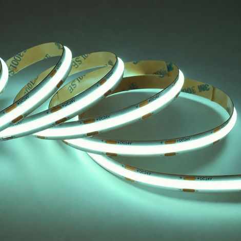 COB 24V RGB+CCT LED Streifen 5M 18W/m 840LED/m 12mm RGB+2700K - 6500K - Schutzart: IP20 (1/5)