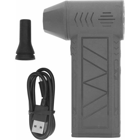 Souffleur d'air comprimé sans fil Jet Dry Blower 130000 tr/min 4 vitesses LED intégrée Gris compact pour nettoyage électronique et clavier (1/5)
