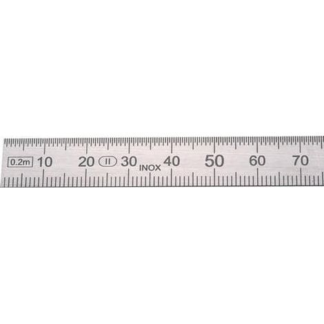 HELIOS PREISSER Stahlmaßstab L.1500mm rostfr.Stahl biegsam Teilung B=mm/1/2mm H.PREISSER