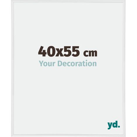 yd. - Cadre photo 40x55 - Blanc Brillant - Plastique - Annecy (1/5)