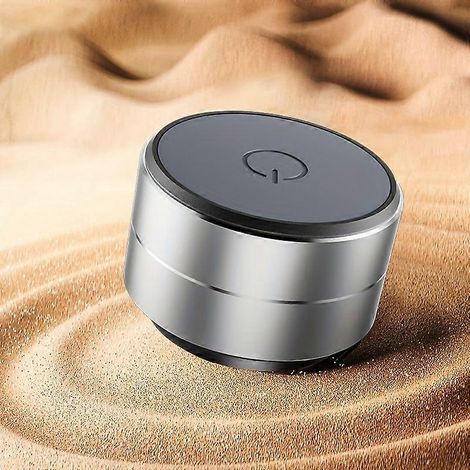 Mini enceinte sans fil à conduction osseuse, basses stéréo portables avec vibration de surface pour les voyages, la randonnée et le camping en plein air. (1/5)