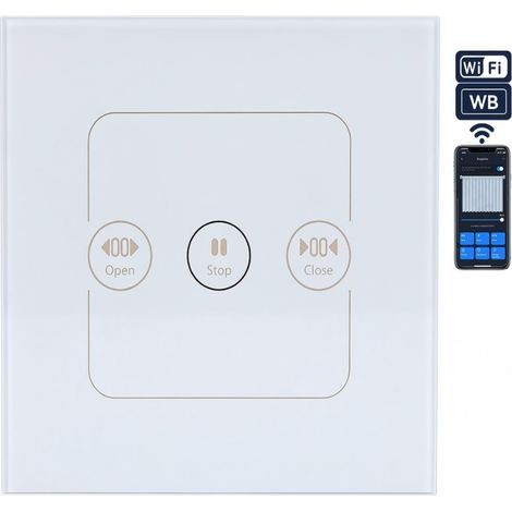 Interrupteur Intelligent WiFi Volets Roulants - Module Rideau Électrique - Minuterie Position Réglable - Domotique Maison (1/4)