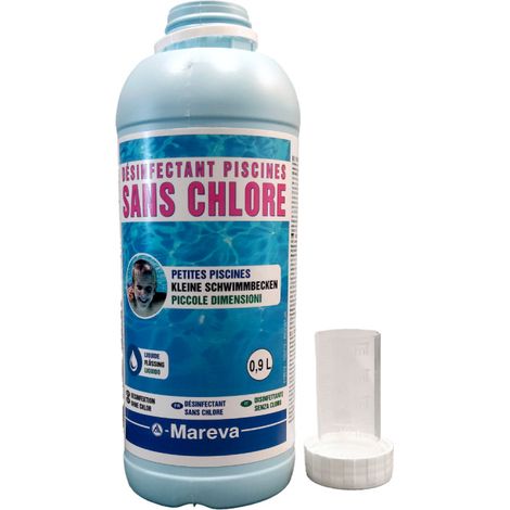 Traitement sans chlore piscine REVACIL MAREVA - 900 ml - avec bouchon doseur