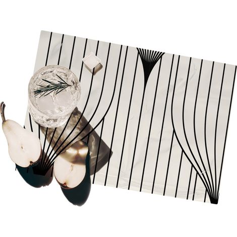 Set 2 tovagliette americane lavabili design vintage 42x30 Art Déco