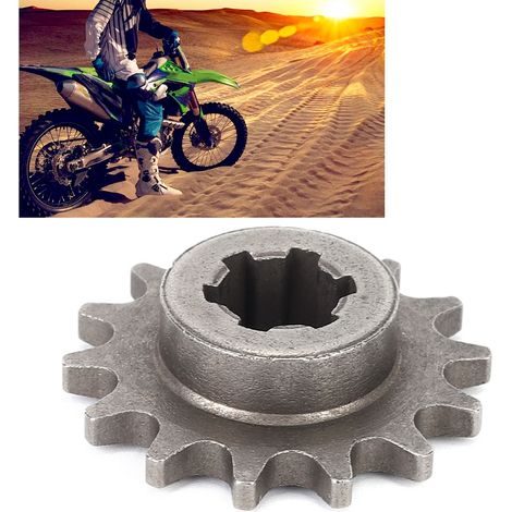 Pignon de boîte de vitesses compatible avec les quads, mini-motos et autres véhicules tout-terrain 2 temps de 47 et 49 cm³ (14 dents). (1/5)