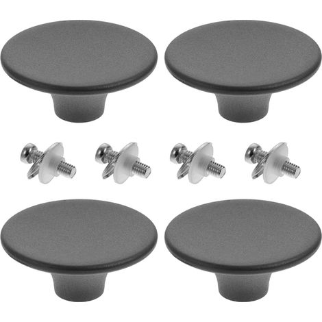 4-Piece Bakelite Heat Resistant Lid Knob Replacement Handle for Saucepan Lids Woks Soups and Steam Pots Smooth Surface 2.05 x 2.05 x 0.87 Inches (1/5)