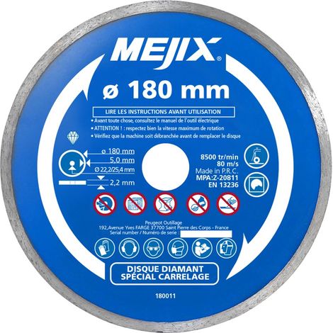 Disque Diamant D 180mm Ref 180011 (1/3)