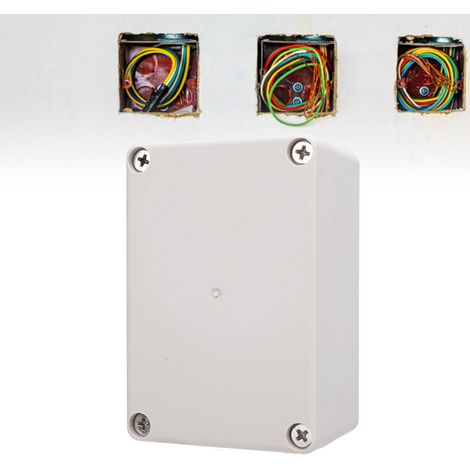 IP65 wasserdichte Anschlussdose 100 x 68 x 50 mm, elektrische Außenanschlussdose aus ABS (1/5)