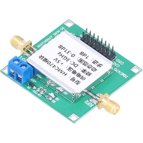 Atténuateur RF numérique Module HMC470 27dBm 7V Sans atténuation Dissipation thermique Carte atténuateur (1/5)
