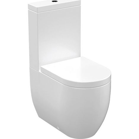 Sapho WC - WC combiné, évacuation vario, blanc WCSET11-FLO