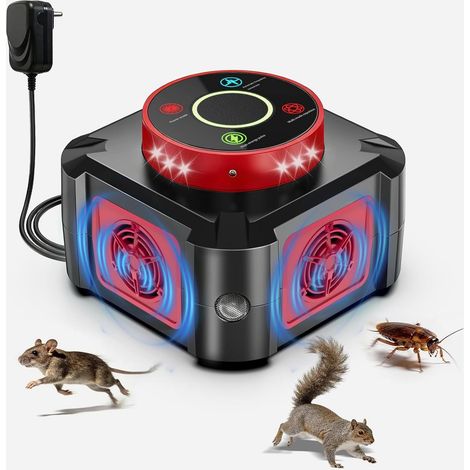 Répulsif pour rongeurs, Animaux d'extérieur, répulsif pour Rats d'intérieur avec 4 Modes, élimination des Chauves-Souris avec Lampe de Poche LED pour la Maison, Camping-Car, Garage (1/5)