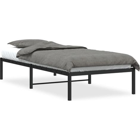 Maison Exclusive - Bettgestell Metall Schwarz 90x200 cm