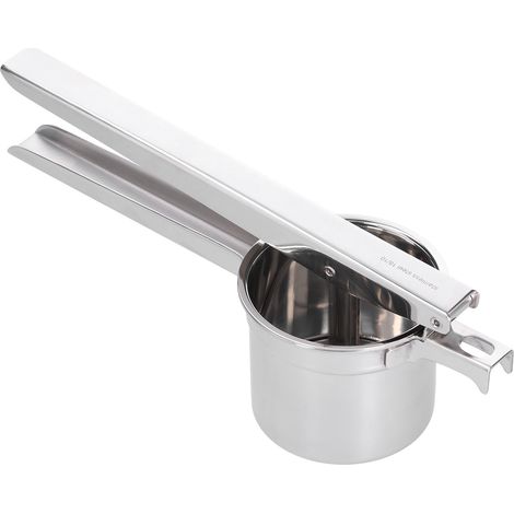 Presse-agrumes manuel Acier inoxydable Design ergonomique Poli miroir Compact Facile à nettoyer Écologique Idéal cadeau