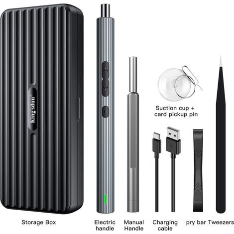 Coffret de tournevis électrique (58 en 1), outils de précision, mini-coffret rechargeable (1/5)