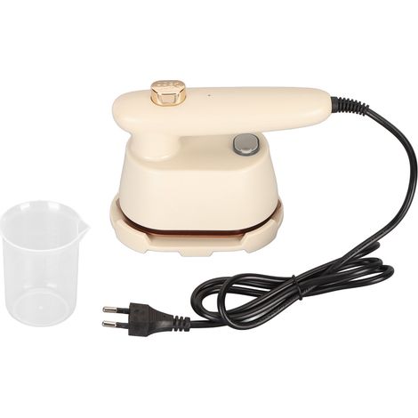 Fer à repasser vapeur portable 40W, mini fer à sec et humide 120ml, 180° rotatif, pour voyage et maison, prise UE 220V (1/5)