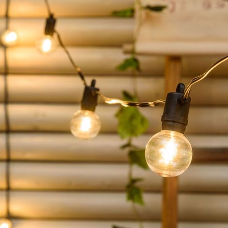 Catena luminosa Party con 10 lampade a led decorazione per veranda e giardino -4 mt (1/5)