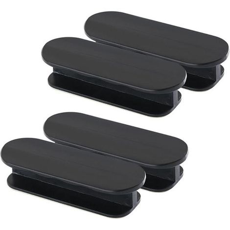 Allecto Plus - Poignées autocollantes pour portes de balcon et armoires - Set de 4 - Poignées de tiroir en plastique - Poignées de portes coulissantes - Pour réfrigérateur et plus encore (1/5)