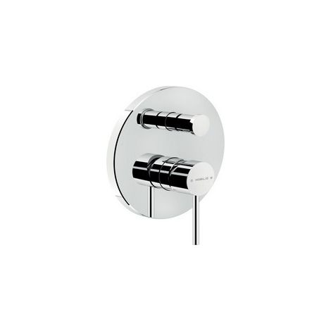 Parte esterna monocomando incasso a 2 vie per doccia. Nobili serie VELIS VE125100/ECR Cromato - Ottone