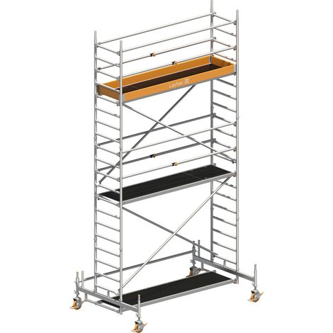Layher Rollgerüst Uni Standard P2 mit Uni Telegeländer 6,35m AH (1/3)