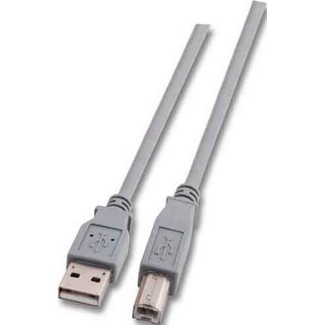 EFB-Elektronik USB-Anschlusskabel A auf B 1,0m gr USB2.0 K5255.1 (1/2)