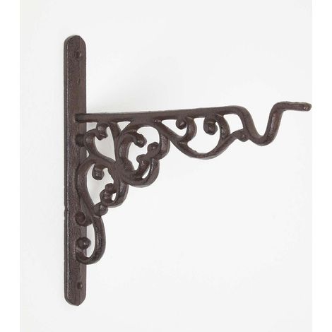 Patère murale extérieure Homescapes pour plante suspendue, petit modèle (1/4)