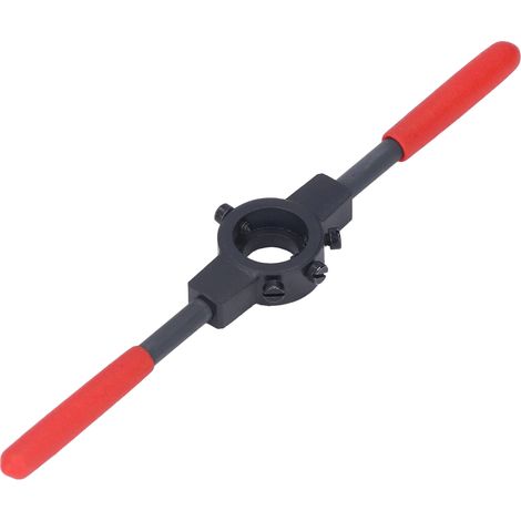 Taraud à filière ronde, alésoir, clé en acier au carbone avec vis réglables, outil de taraudage portable pour filetage M4,5 à M6 (1/5)