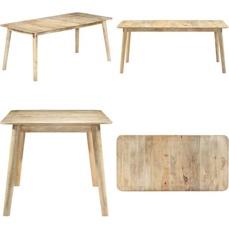 Table de salle à manger 180x90x76 cm Bois de manguier massif - Table À Manger - Table Basse - Meubles De Salle À Manger - Mobilier Moderne - Bois Massif - Home & Living (1/5)