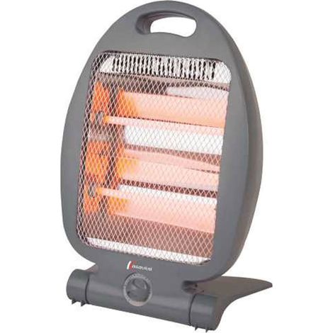 Stufa Elettrica al Quarzo con 2 Candele Aurora 800 Watt