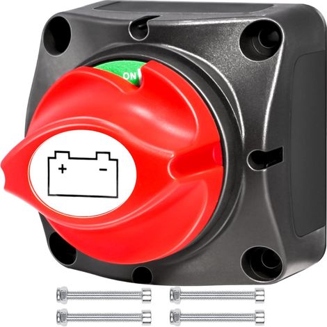 Disjoncteur de batterie 12 V 24 V 48 V 1 pièce Interrupteur de batterie 12 V Interrupteur principal 12 V Interrupteur de batterie pour bateau, marine, camion, ATV, camping-car (1/5)