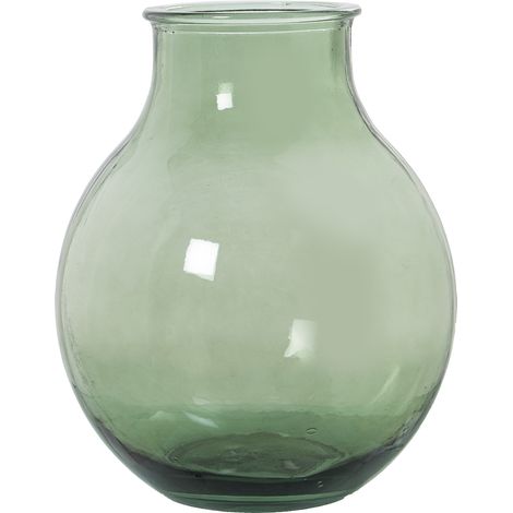 Recycelte Glasvase 12L Green ° 29x36cm für alle Stile, um dem Haus eine Note zu verleihen, damit alle Stile eine Note zum Haus verleihen (1/2)