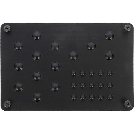 1 jeu de pédales de talon de voiture durables-22X15cm-Black