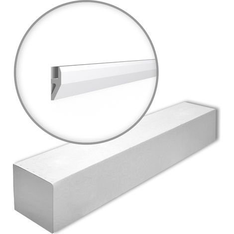NMC W1-box WALLSTYL Noel Marquet 1 caja 30 piezas Moldura para pared Luz indirecta diseño moderno blanco  60 m