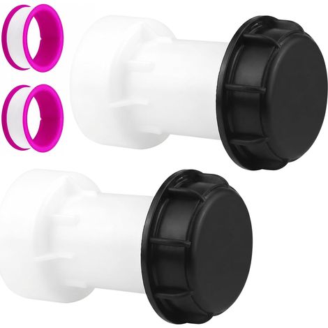 Lot de 2 Rallonge de Cuve 1000L Filetage Grossier Droit S60x6 (1/5)
