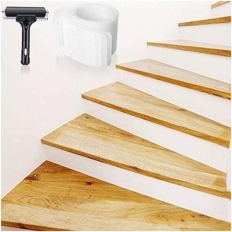15PCS Antiderapant Escalier Autocollant 10 x 60cm, Bande escalier Antidérapante PEVA, Ruban Adhésif de Sécurité Enfants Aînés Bébé Animaux, Intérieur et Extérieur Étanche Antiglisse (1/5)
