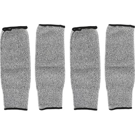 Manchons de protection 4 pièces anti-égratignures pour jardinage, coupe et travaux, longueur 31 cm, bras sécurisés et résistants. (1/5)