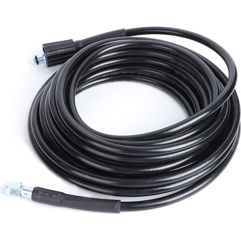 Tuyau de Nettoyeur Haute Pression, Filetage M14xM22 de 10 M, Tuyau de Nettoyage Haute Pression, Accessoires de Nettoyage de Tuyau de Nettoyeur Haute Pression, Tuyaux de Nettoyeur (1/5)