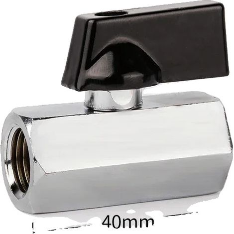 Mini valvola a sfera in ottone, versatile, design compatto, SN-02 (1/2)